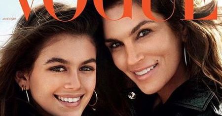 Cindy Crawford i Kaia Gerber na okładce "Vogue Paris"