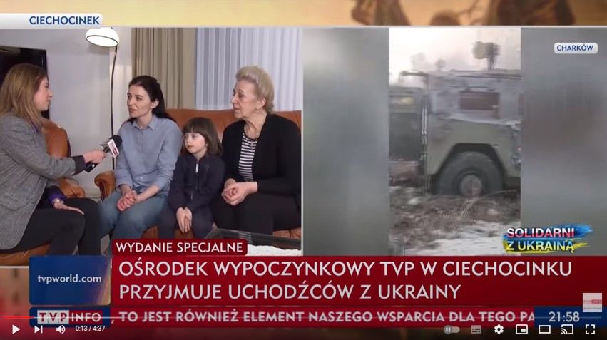 TVP zapewniła uchodźcom ośrodek w Ciechocinku