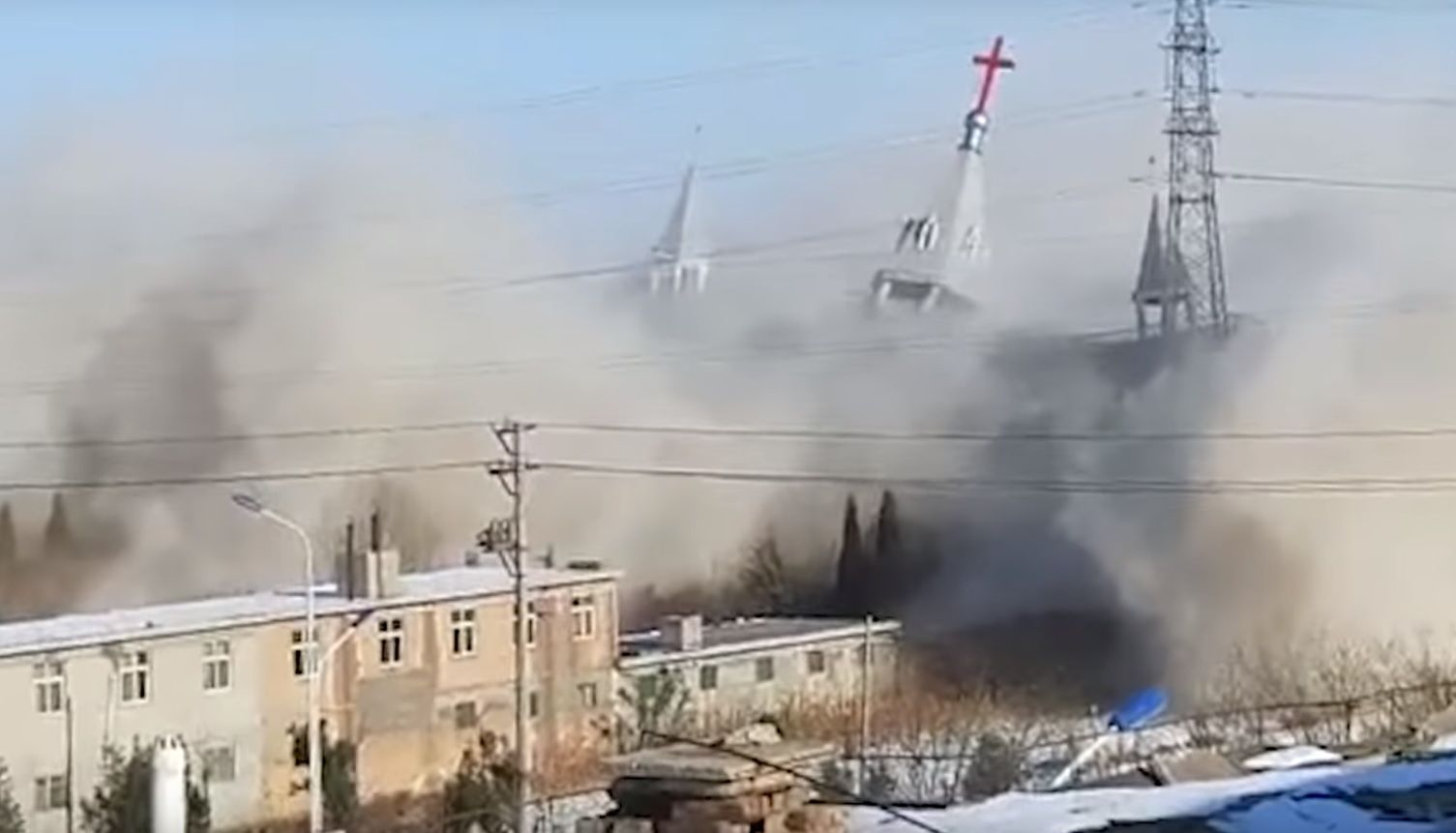 Chińczycy wysadzili w powietrze chrześcijański kościół. Wierni w rozpaczy