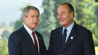George W. Bush i Jacques Chirac