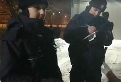 Pod siedzibą telewizji napisał na śniegu "TVP kłamie". Interweniowała policja