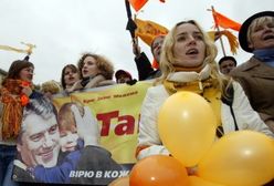 Pomarańczowo na ulicach Kijowa