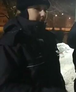 Pod siedzibą telewizji napisał na śniegu "TVP kłamie". Interweniowała policja