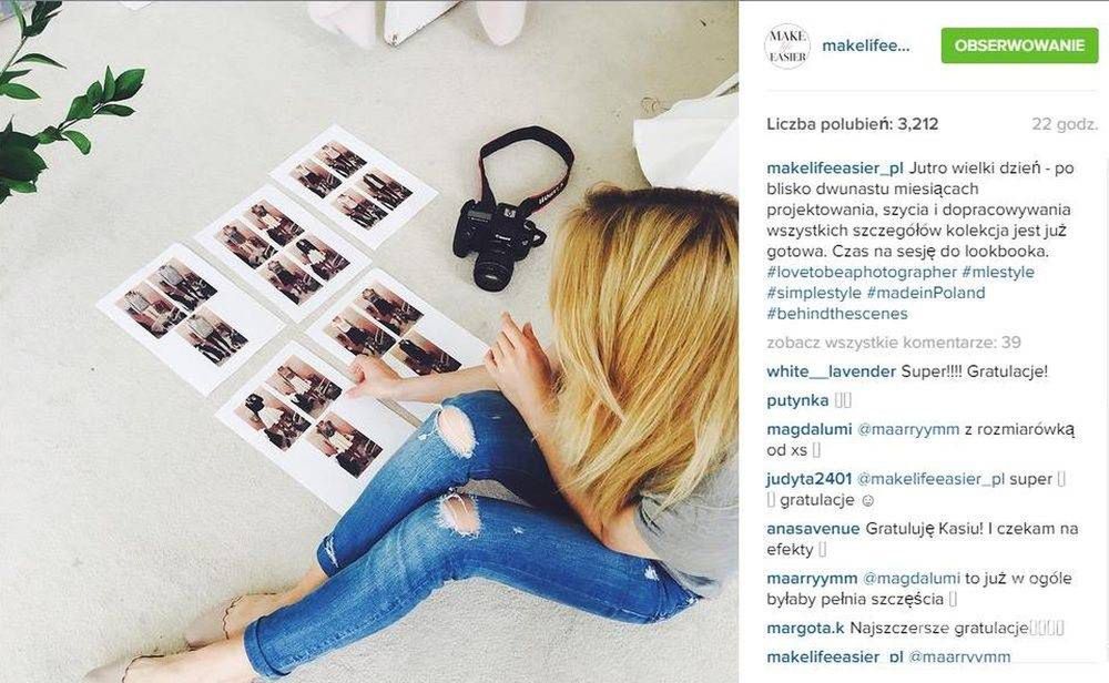 Pierwsza kolekcja Kasi Tusk, fot Instagram