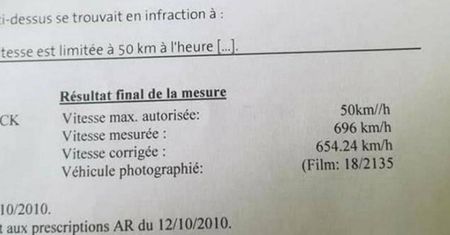 Prawie 700km/godz. w terenie zabudowanym? Tak twierdził fotoradar