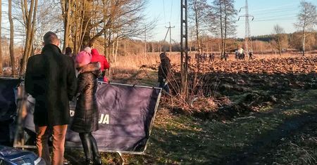 Witoszyn. Makabryczne odkrycie. Ciało było do połowy spalone