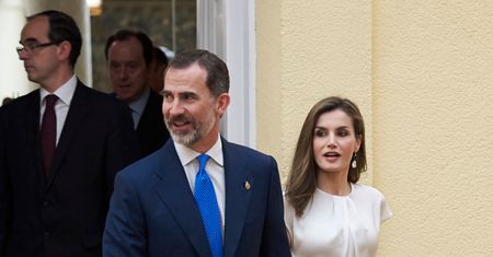 Królowa Letycja na spotkaniu z członkami fundacji "Princesa De Asturias"