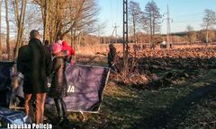 Witoszyn. Makabryczne odkrycie. Ciało było do połowy spalone