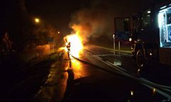 Podkarpacie: O włos od tragedii. Jej samochód stanął w płomieniach