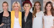 Dziewczęca Paulina Krupińska w krótkiej spódnicy, elegancka Odeta Moro w żółtym garniturze i Izabela Janachowska w koktajlowej białej sukience