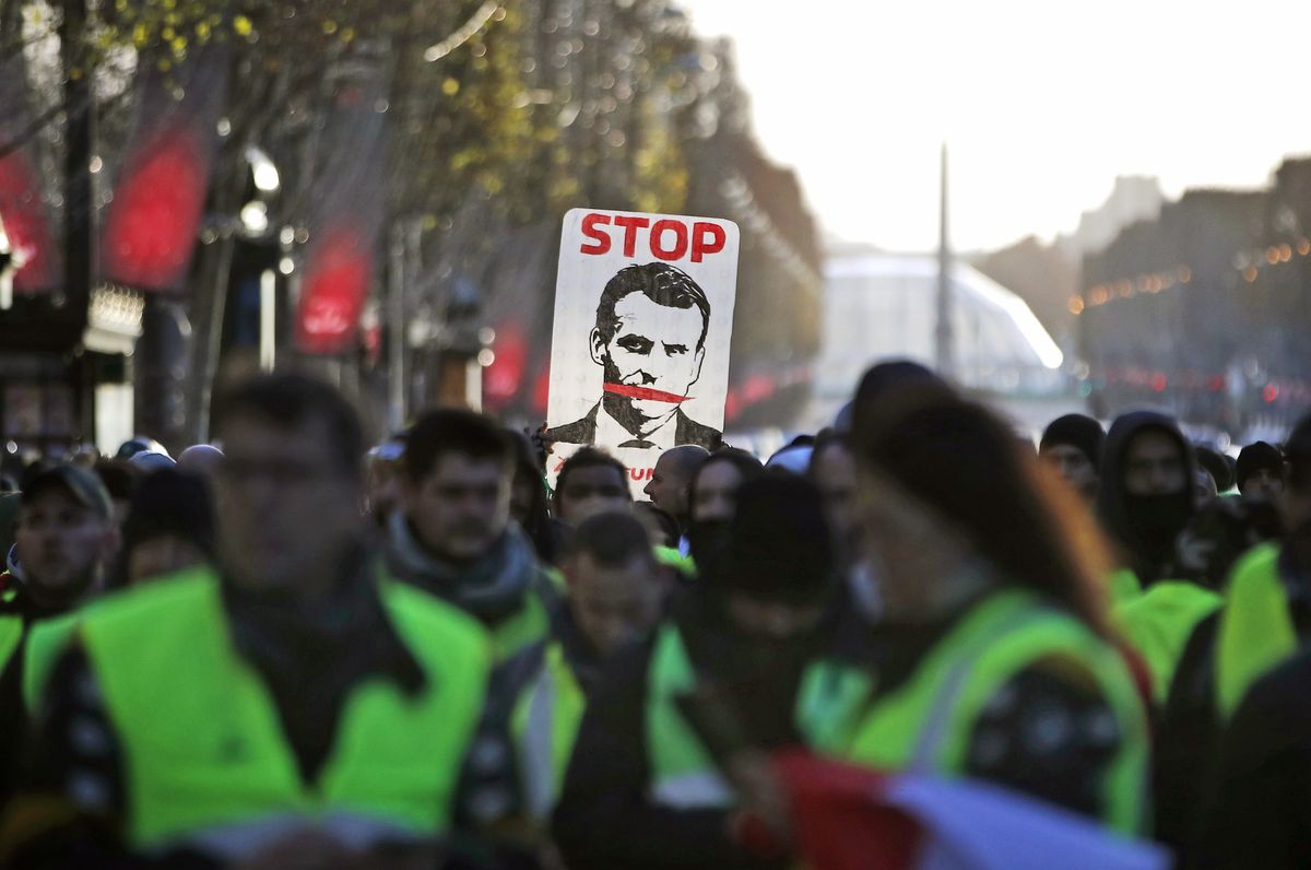Protesty we Francji. Ostre słowa skierowane pod adresem Donalda Trumpa