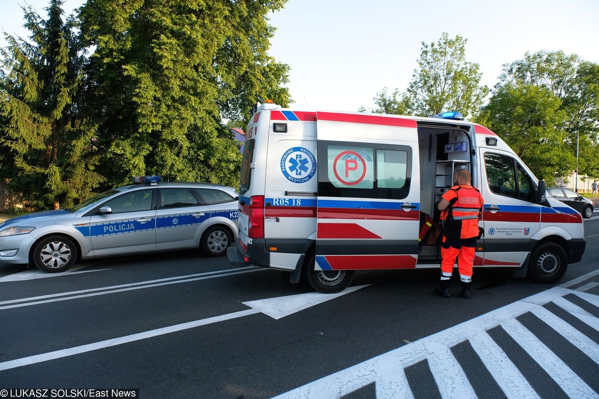 Wypadek w Łazie pod Zieloną Górą. 13-latka potrącona przez samochód