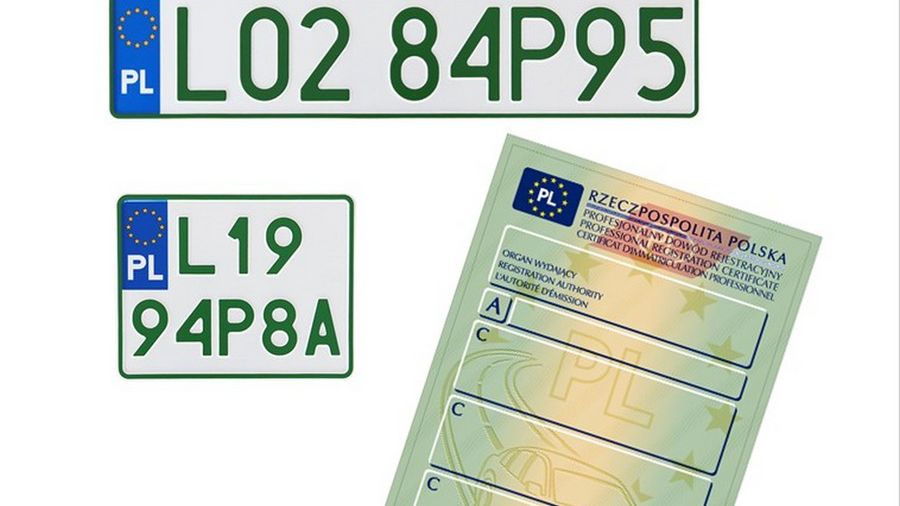 Nowy dowód rejestracyjny i tablice.
