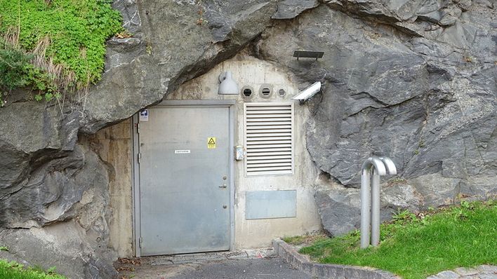 Bunkier w Svensksundsparken - Sztokholm, Szwecja