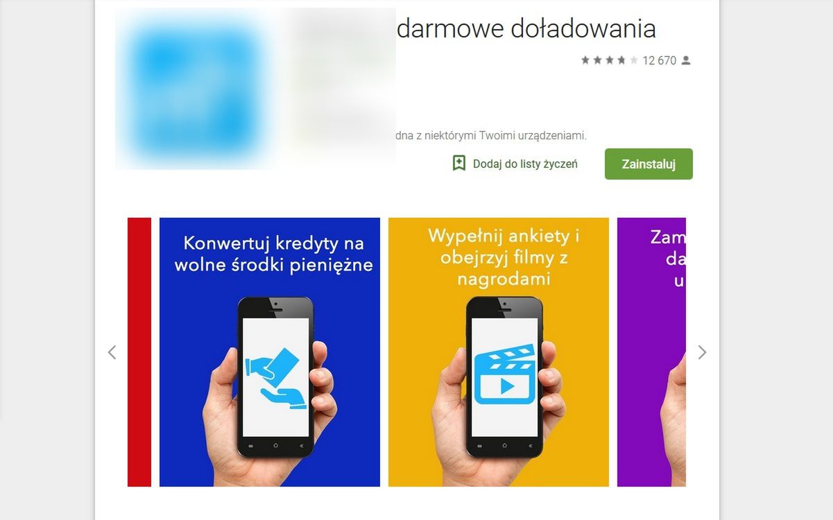 Aplikacje obiecują darmowe doładowania