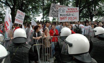 Zakończyła się manifestacja związkowców w Szczecinie