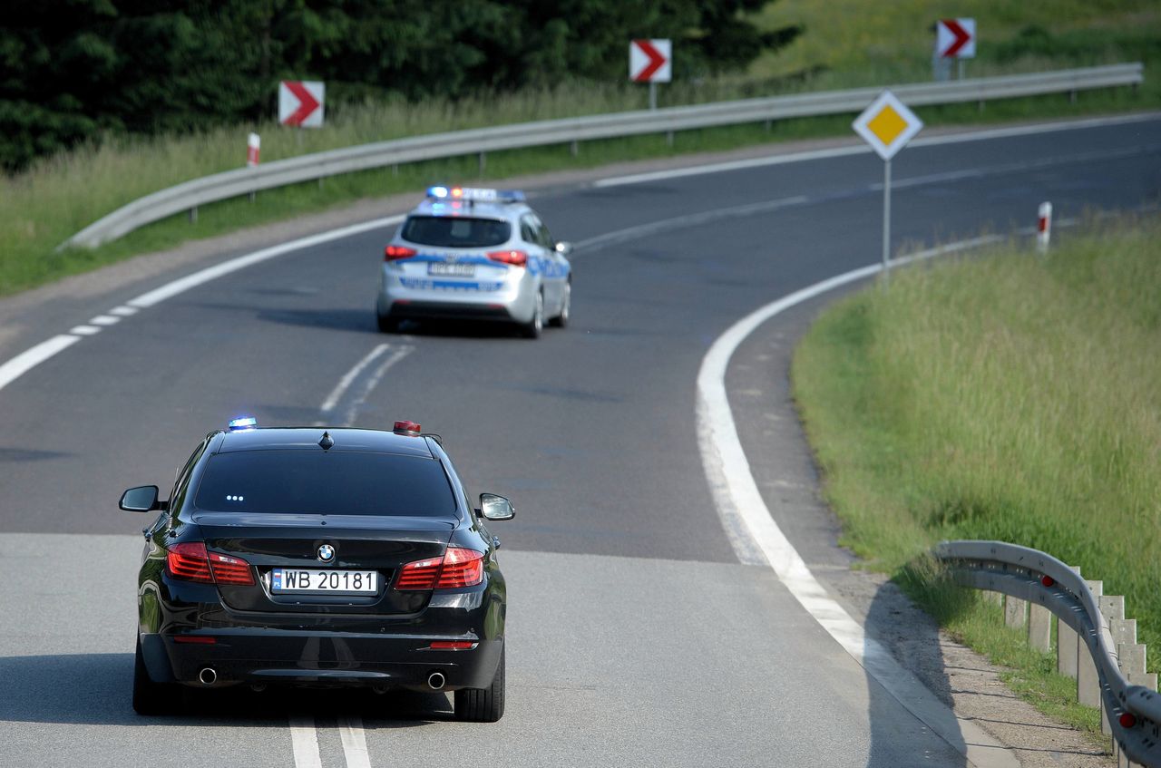 Kolizja na Podkarpaciu z udziałem auta Służby Ochrony Państwa