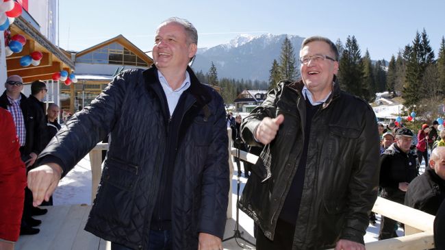 Prezydent RP Bronisław Komorowski i prezydent Słowacji Andrej Kiska