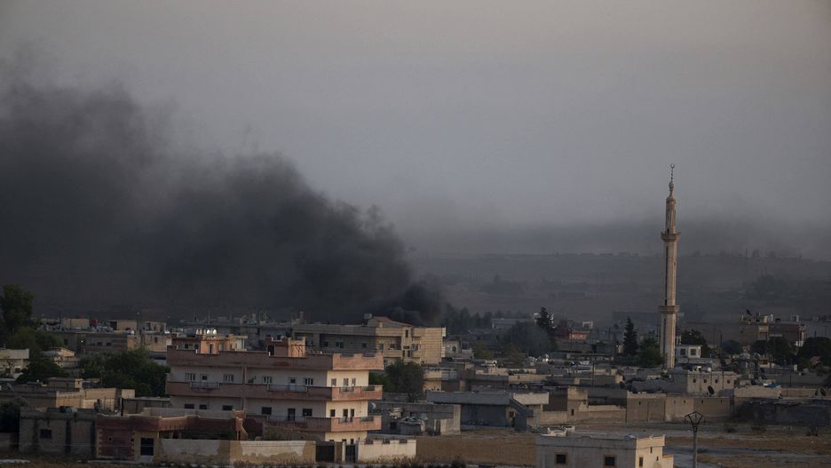 Atak Turcji na Syrię. Dym nad Tell Abyad