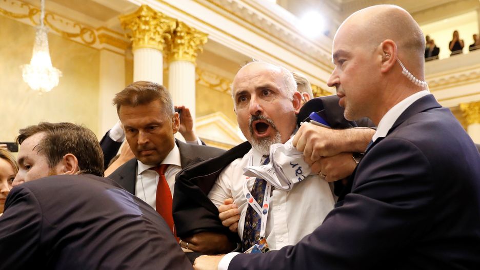 Zachowanie dziennikarza odebrano jako prowokację