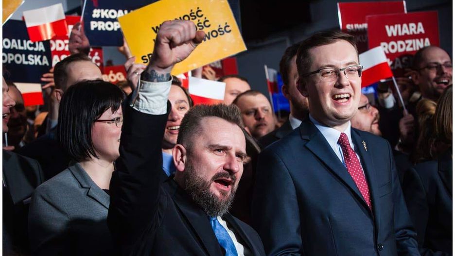 Konfederacja. Na zdjęciu Piotr Liroy-Marzec i Robert Winnicki.