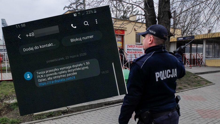 Policjanci ostrzegają przed oszustami.