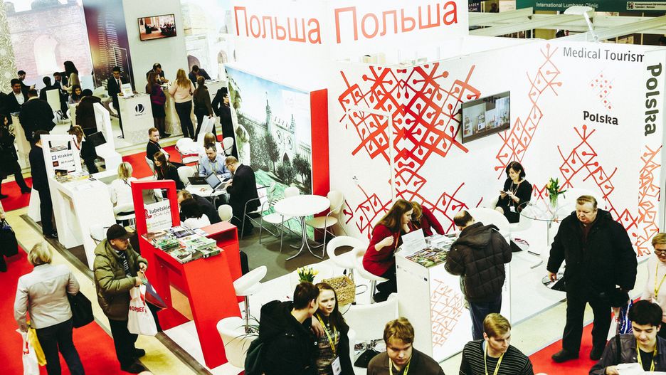 Stoisko Polski podczas tegorocznych targów MITT Moskwa