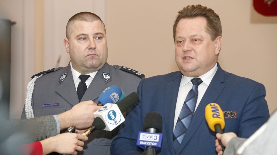 Szef podlaskiej policji Daniel Kołnierowicz broni wiceministra Jarosława Zielińskiego