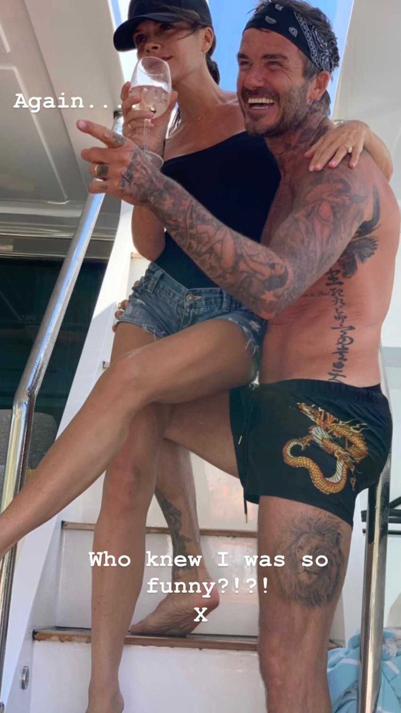 Victoria i David Beckham - włoskie wakacje
