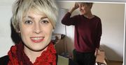 Małgorzata Halber jako blogerka modowa. Prezentuje stylizację za 8 złotych