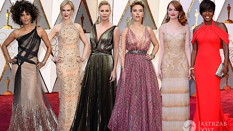 Oscary 2017 kreacje gwiazd, stylizacje, czerwony dywan