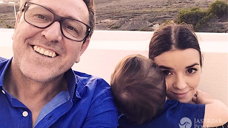 Andrzej Sołtysik z żoną Patrycją i synem na wakacjach