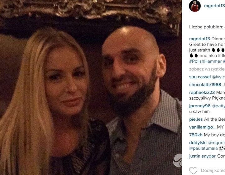 Marcin Gortat i Paula Tumala na kolacji