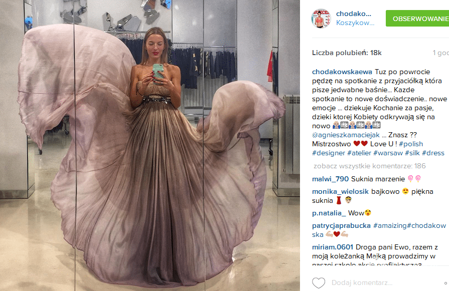 Ewa Chodakowska w baśniowej kreacji na Gali Mistrzów Sportu