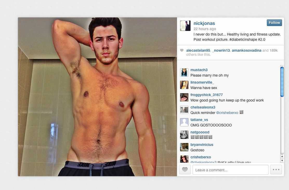 Nick Jonas na Instagramie pokazał umięśnione ciało