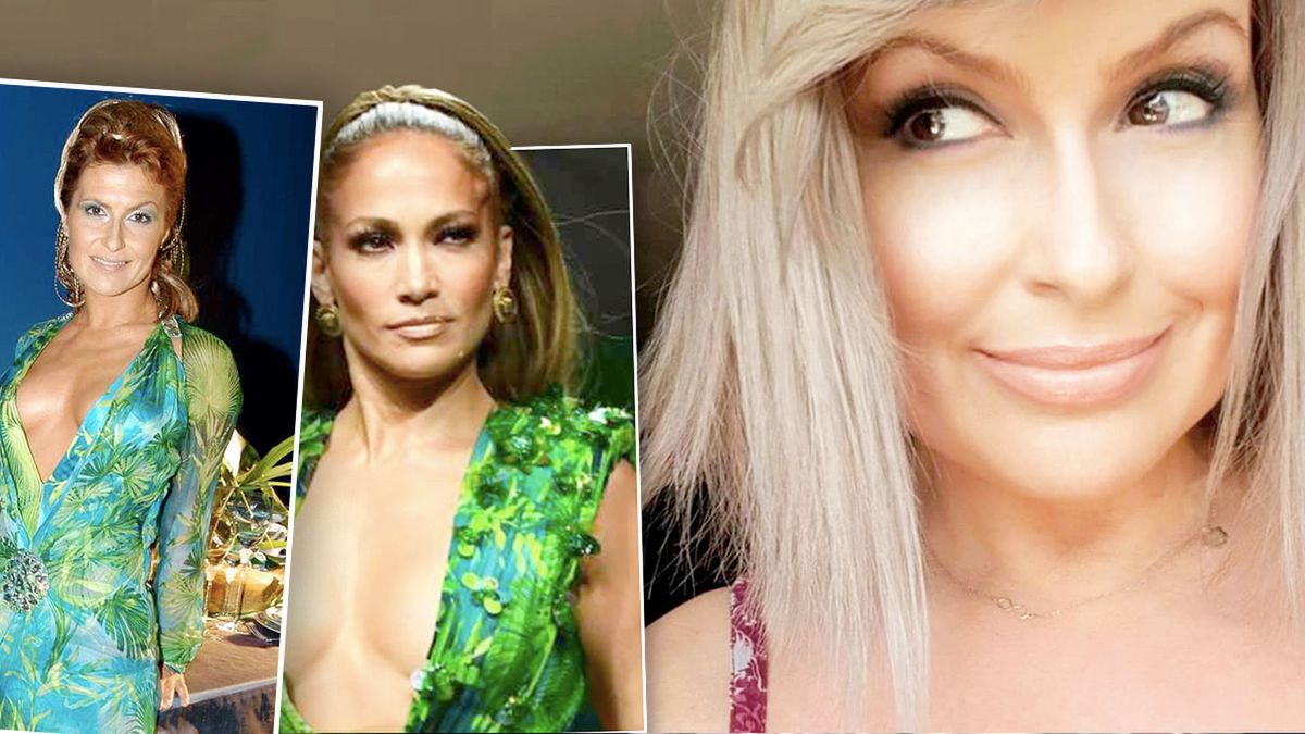 Katarzyna Skrzynecka po 16 latach włożyła sukienkę Versace dla J.Lo. Co się stało z odważnym dekoltem?