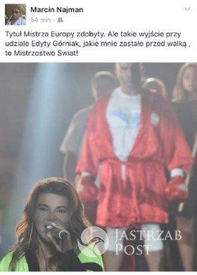 Marcin Najman zachwycony Edytą Górniak