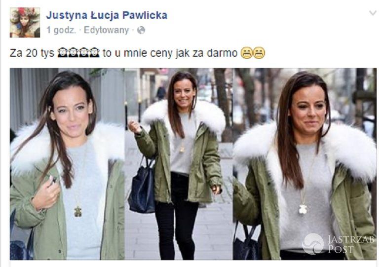 Justyna Pawlicka o Annie Musze na Facebooku