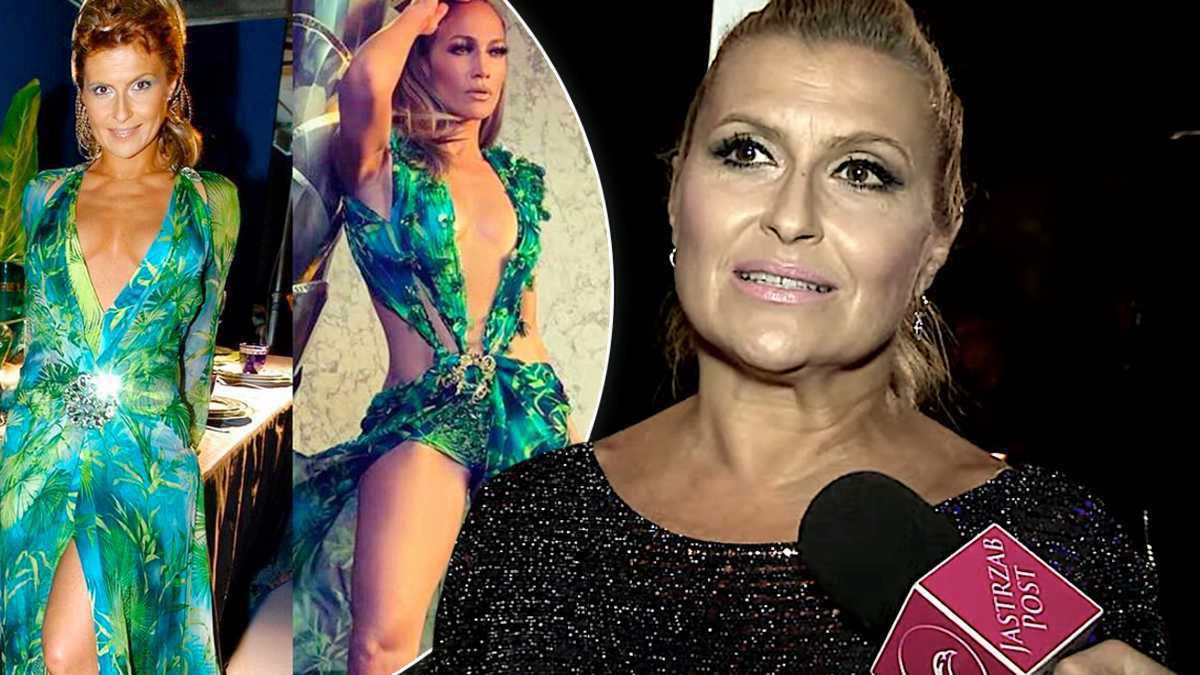 Katarzyna Skrzynecka o suknie Jennifer Lopez, Versace