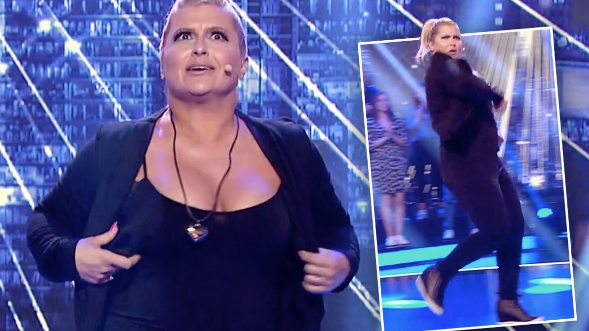 Katarzyna Skrzynecka wbiegła na scenę i zrobiła lepsze show niż gwiazdy "TzG". Co za ruchy! [WIDEO]