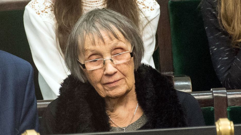 Jadwiga Morawiecka w Sejmie podczas expose syna po objęciu teki premiera