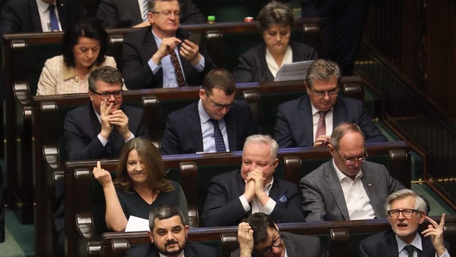 Joanna Lichocka w Sejmie i słynny gest w kierunku opozycji.