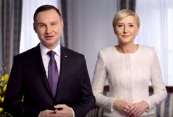 Prezydent Andrzej Duda z żoną Agatą złożyli Polakom życzenia wielkanocne