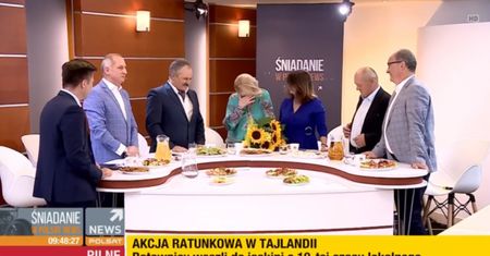 Beata Lubecka żegna się z widzami Polsat News. Dostała kwiaty od ministra