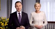 Prezydent Andrzej Duda z żoną Agatą złożyli Polakom życzenia wielkanocne