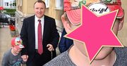 Jacek Kurski z synem Olgierdem na imprezie. Podobny do ojca?