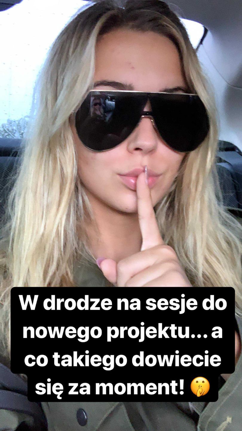 Sandra Kubicka w drodze na tajny projekt