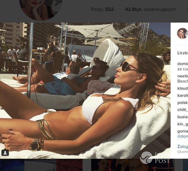 Dominika Grosicka w drogim bikini na wakacjach