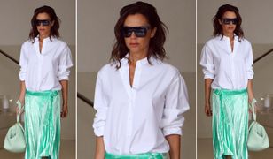 LOOK OF THE DAY: Victoria Beckham stawia na aksamit