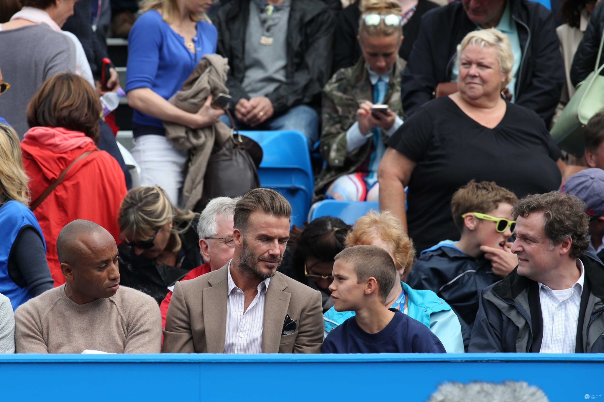 David Beckham i jego syn Romeo Beckham (fot. ONS)